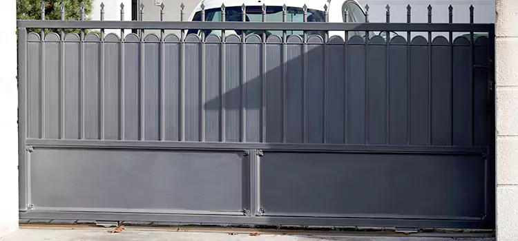 Metal Driveway Gate Installation Woodmere